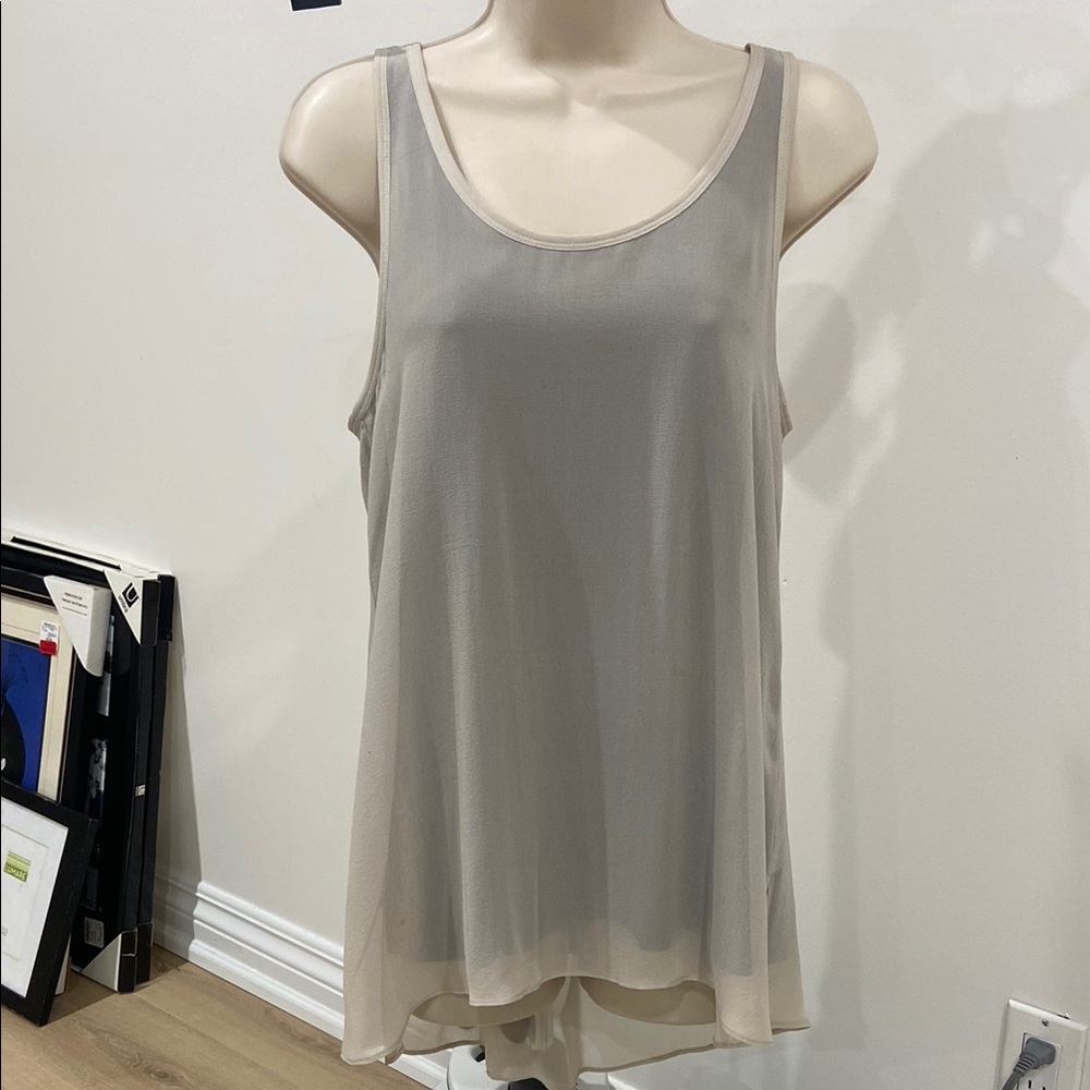 Theory Gray Relaxed Tank Top